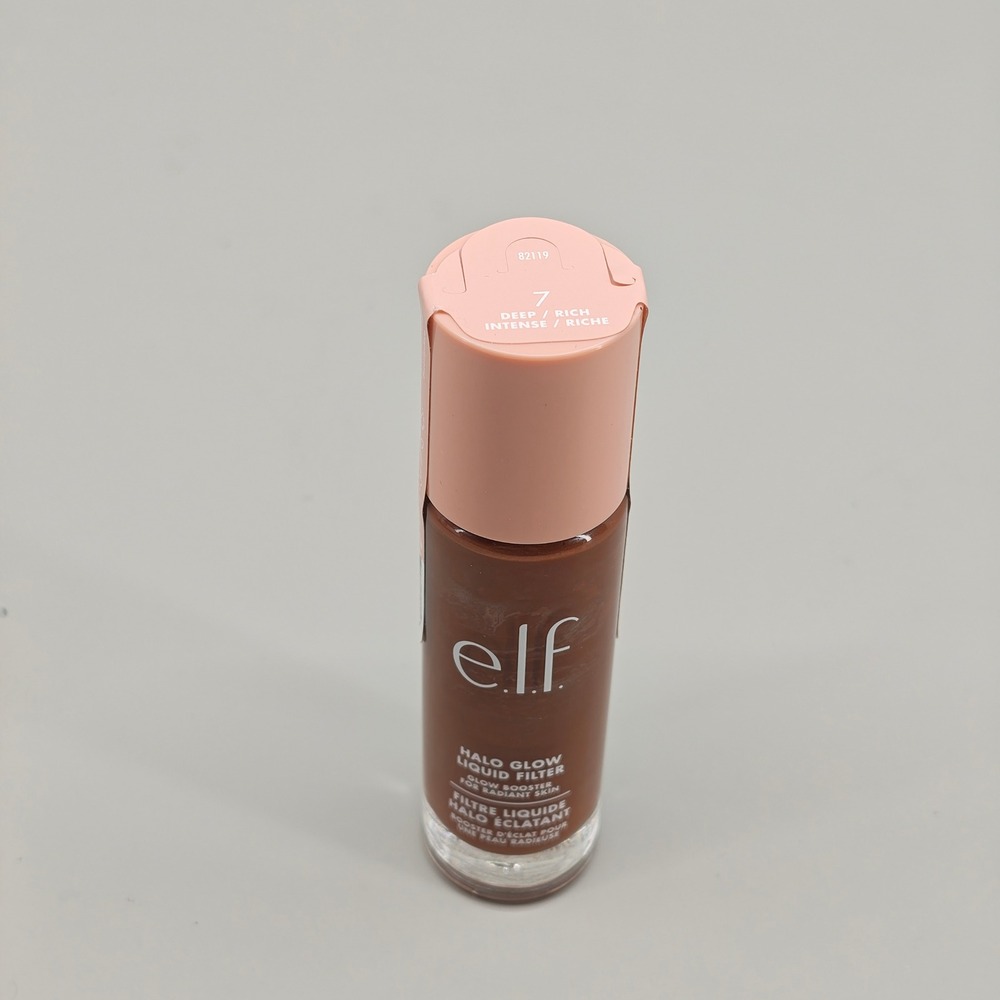 elf Halo Glow Liquid Filter Glow Booster Shade 7 Deep Rich 1.06oz New - Picture 2 of 8